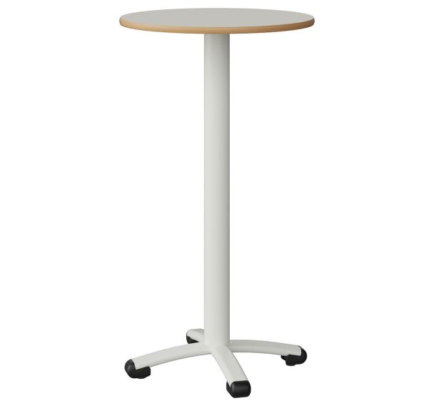 Mange-debout Malibu Ø 60 cm - stratifié chant alaisé - Manutan Expert