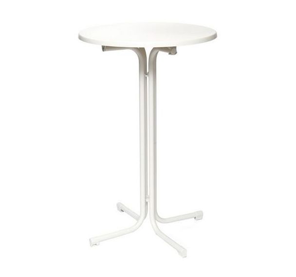 Mange-debout pliable BERLIN Ø 70 cm blanc
