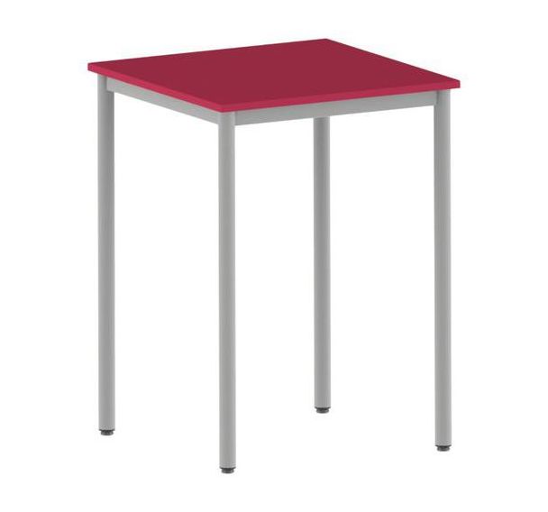 Mange debout Carélie 80 x 80 cm ht 110 cm stratifié cerise - gris 9006