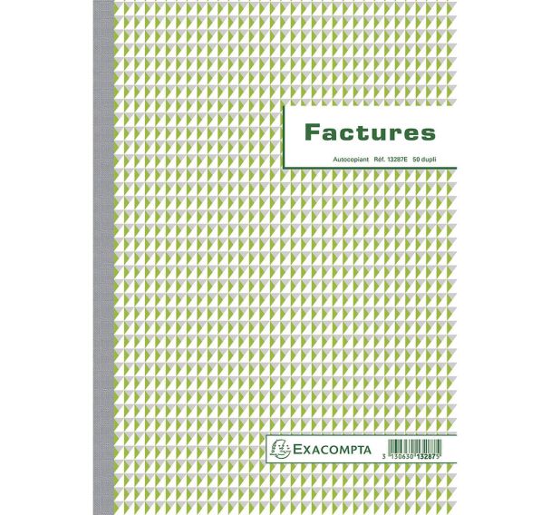 Manifold Factures 50 feuillets dupli autocopiants