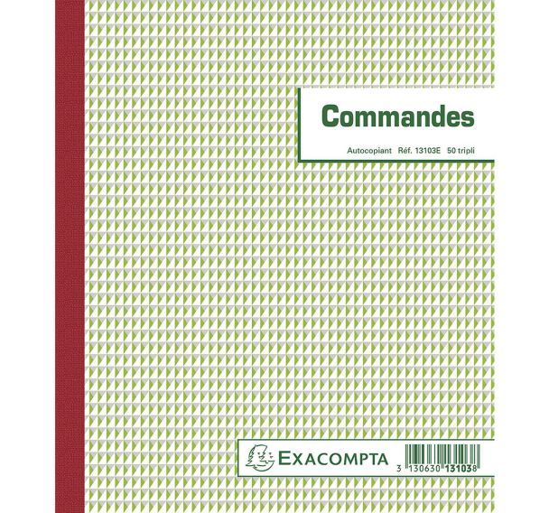 Manifold commandes 50 feuillets tripli autocopiants