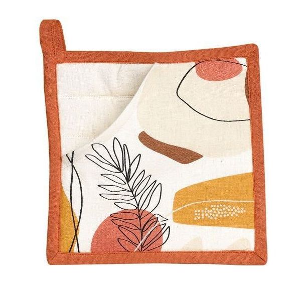 Manique 2 en 1 100% coton Legno Multico - 20x20 cm