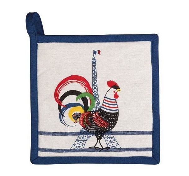 Manique en coton French cocoric - 20x 20cm