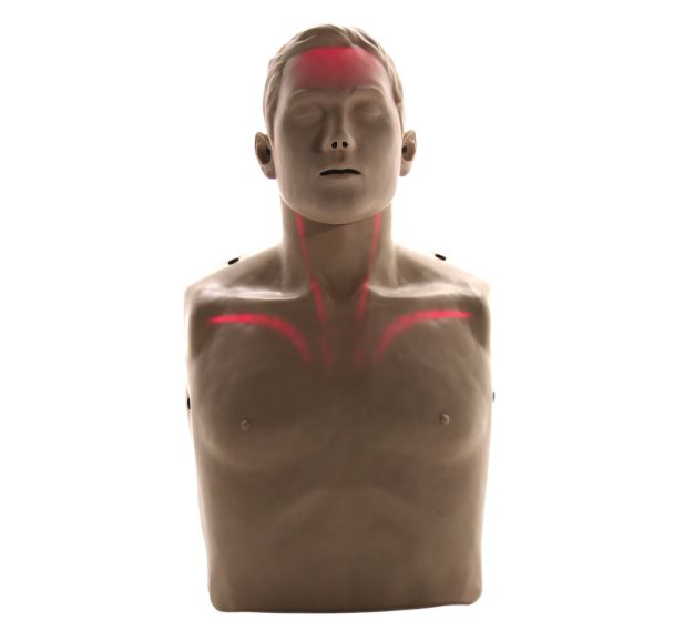 Mannequin d'entrainement Brayden avec illuminations rouges Schiller