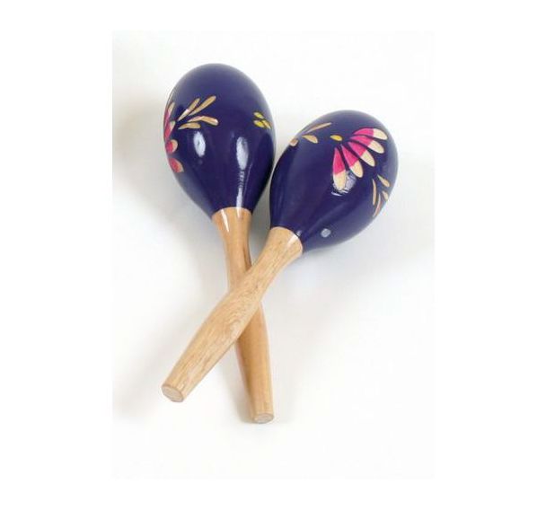 Maracas bois peint