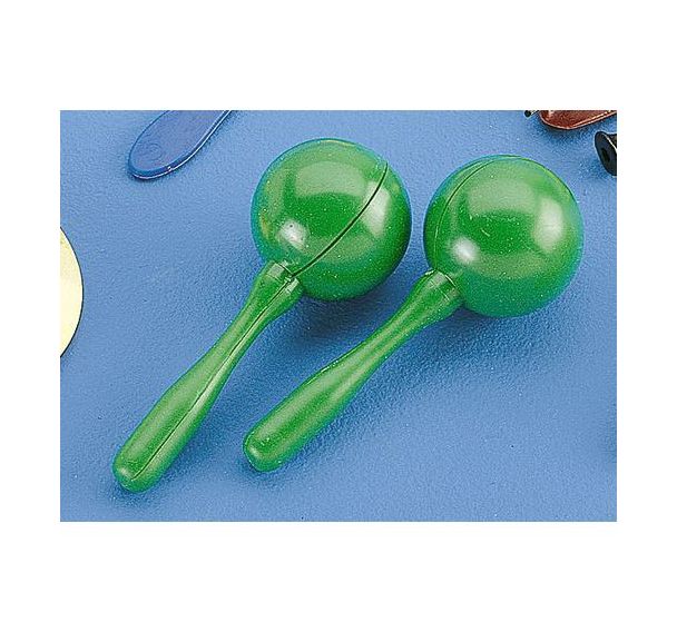 Maracas ronds en plastique (Paire)