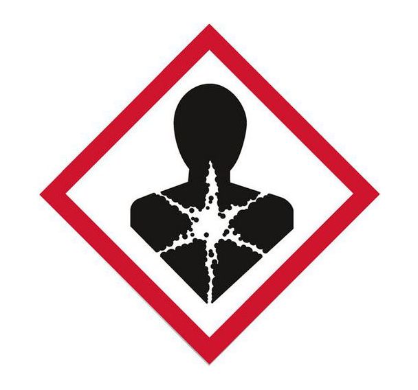 Marquage de tuyauterie GHS08 - Danger pour la santé - Systemtext