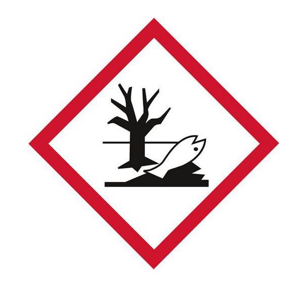 Marquage de tuyauterie GHS09 - Danger environnement - Systemtext