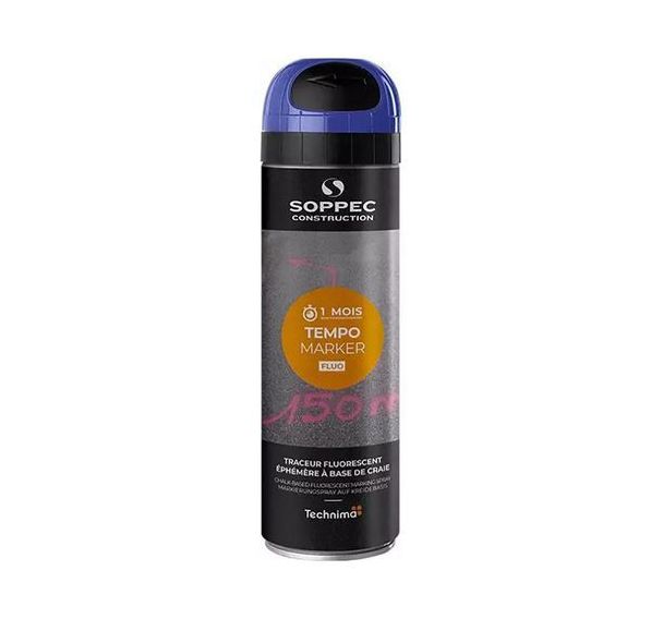 Peinture bombe de marquage ephemere tempo marker - Soppec