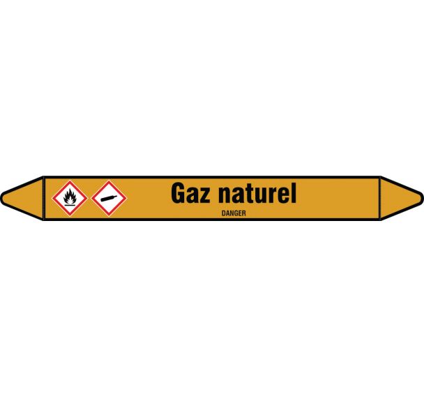 Marquage tuyauterie Gaz