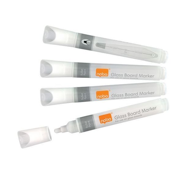 Marqueur effaçable Premium pour tableaux en verre - Nobo