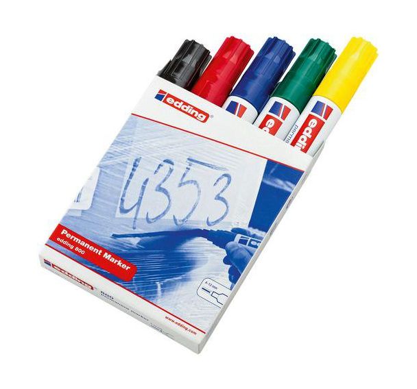 Marqueur permanent e-800 assorti - Edding
