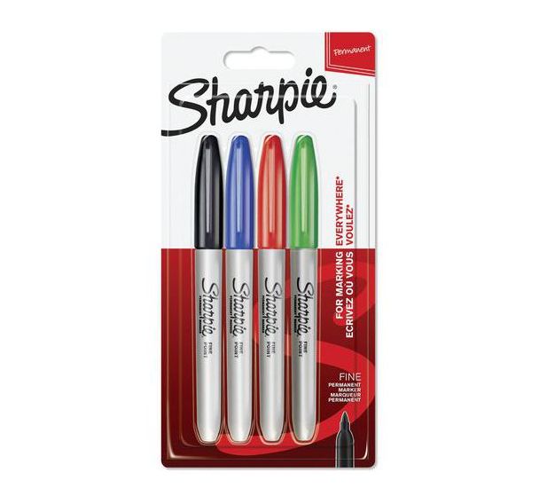 Marqueurs permanents Sharpie pointe fine - Sharpie