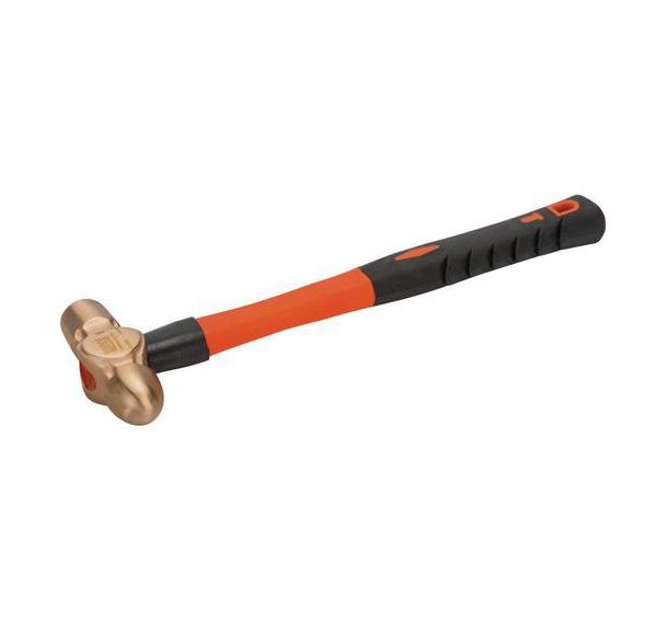 Marteau serrurier à panne ronde antidéflarant manche fibre - Bahco