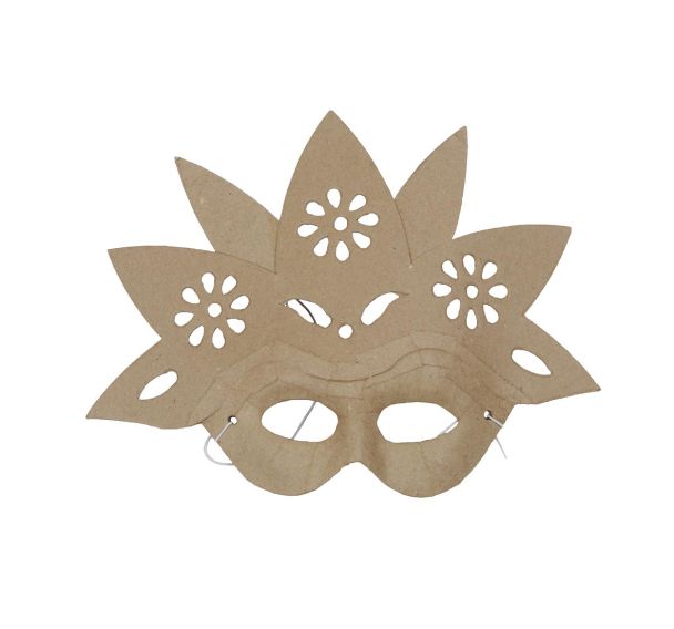 Masque fleur 9x23x22cm (Lot de 4)