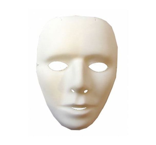 Masque vénitien à décorer unisexe (Lot de 12)