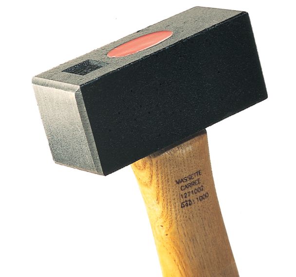 Massette carrée manche bois