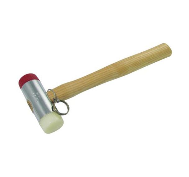 Massette manche frene verni 38 mm avec clip inox fme