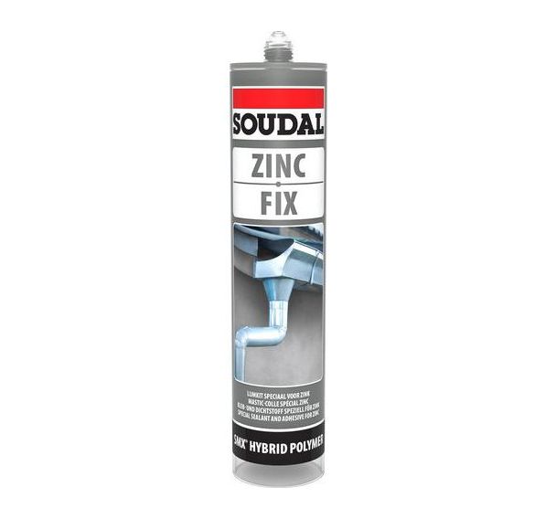 Mastic-colle ZINC FIX gris 290 ml