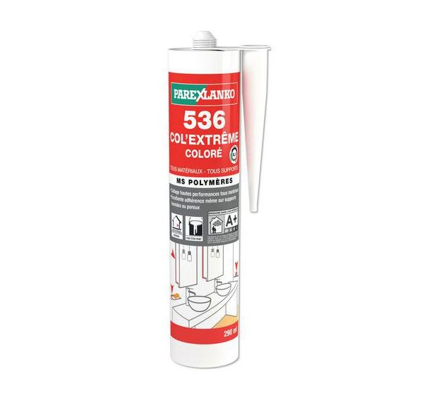 Mastic-colle polymère 536 Col'Extrême blanc 290 ml