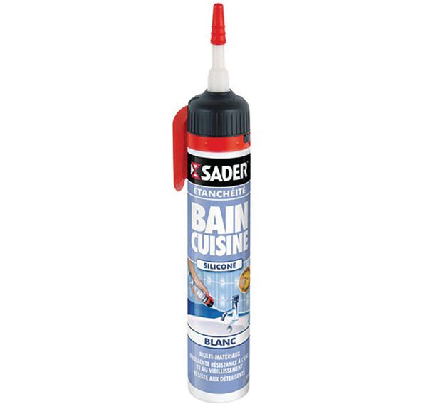 Mastic bain/cuisine facile à lisser sans pist.blanc 200ml