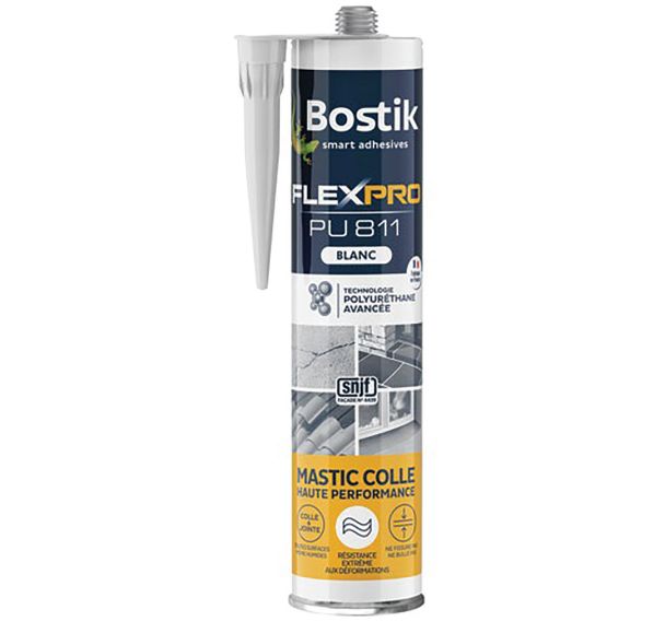 Mastic colle flexpro PU811 blanc 300ml
