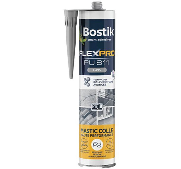 Mastic colle flexpro PU811 gris 300ml