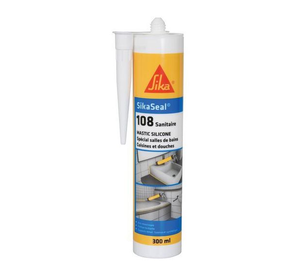 Mastic silicone pour sanitaire SikaSeal 108 - Sika