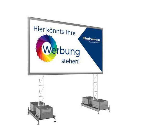 Mât avec grille pour cadre d'installation