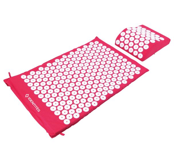 Matelas d'acupression dorsal rose
