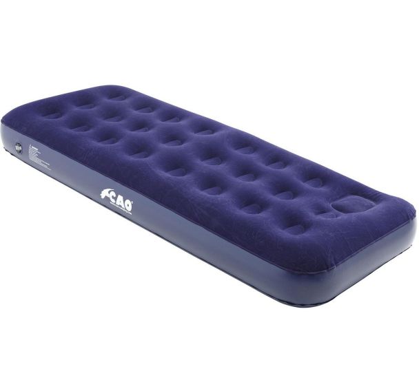 Matelas gonfleur intègré 1 personne Cao Camping bleu