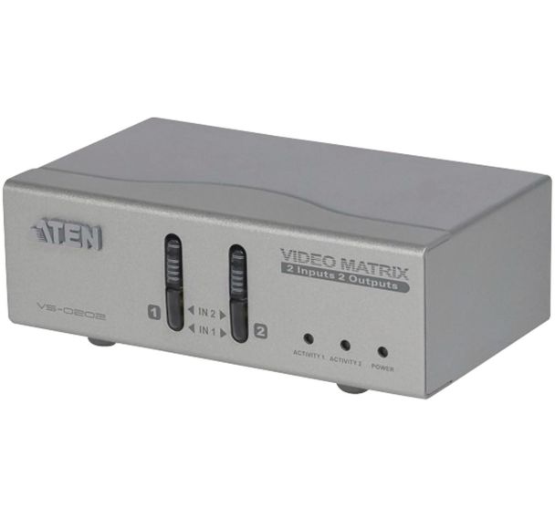 Commutateur matriciel VS0202 VGA/audio 2x2 - Aten