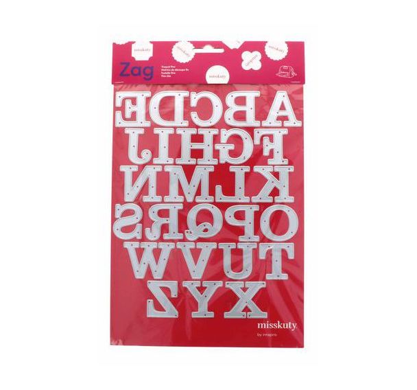 Matrice de découpe Zag - alphabet