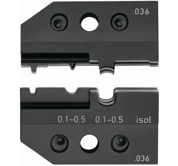 Matrice sertissage cosses non isolées/pré-isolées 0,1-0,5mm²