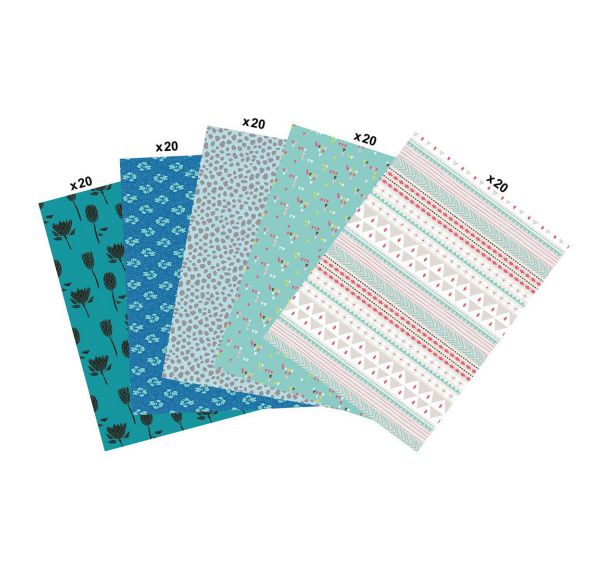Maxi pack 100 feuilles - Decopatch