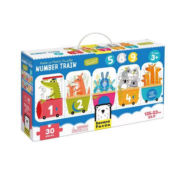 Maxi puzzle train des nombres
