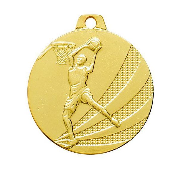 Médaille - basket - or - 40 mm