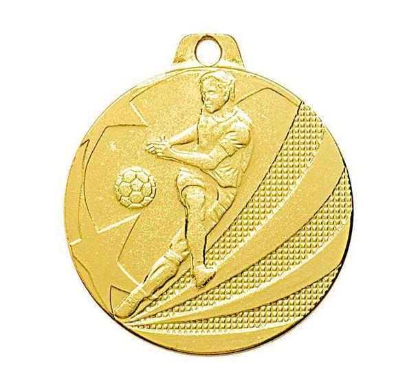 Médaille - football joueur - or - 40 mm