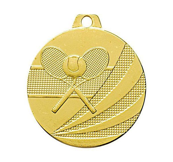 Médaille - tennis - or - 40 mm