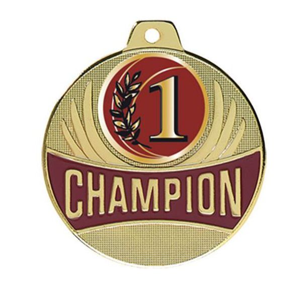 Médaille 1er - champion - 50mm