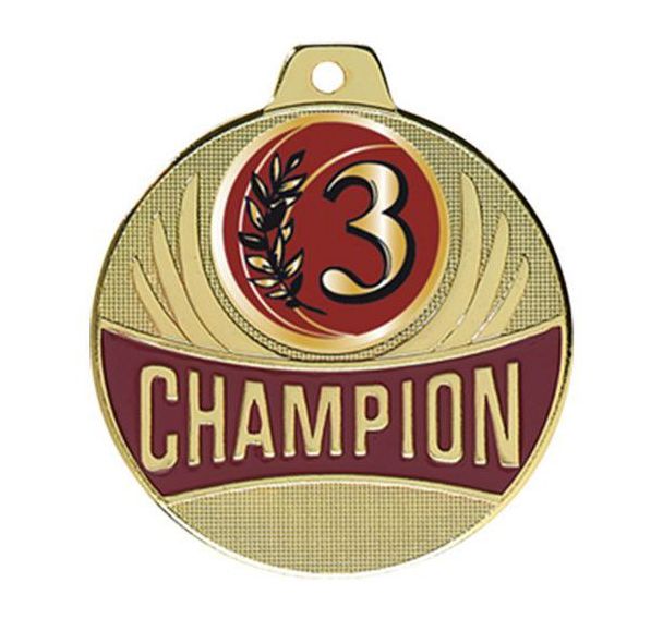 Médaille 3ème - champion - 50mm