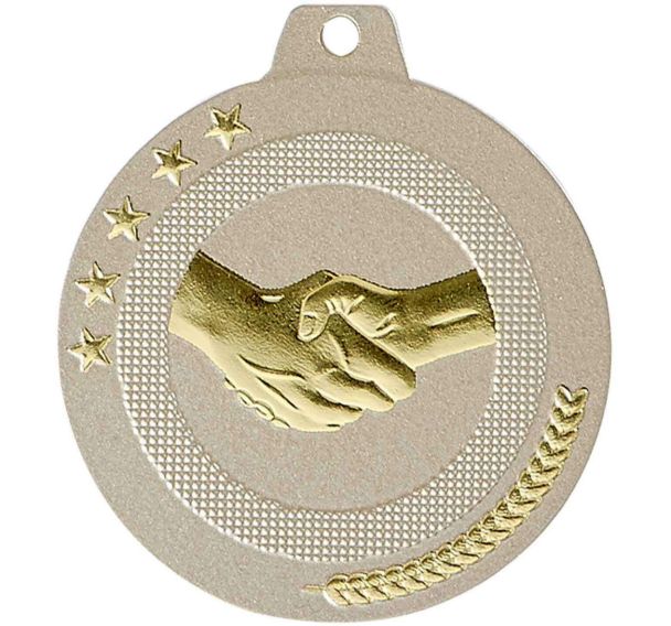 Médaille amitié sable et or - highlight - 50mm