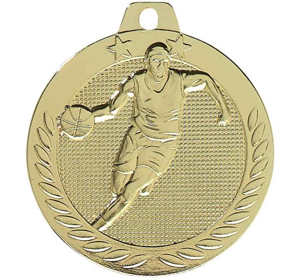 Médaille basket or - 40mm