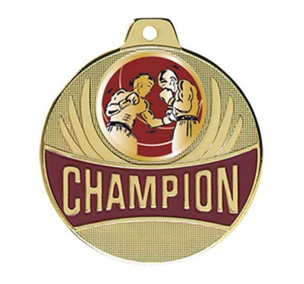 Médaille boxe - champion - 50mm