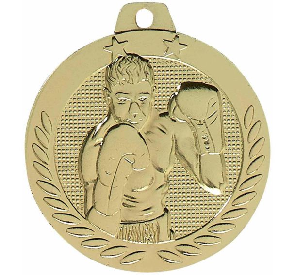 Médaille boxe or - 40mm