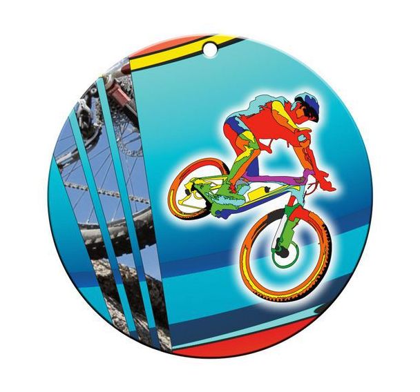 Médaille céramique - VTT - 70mm