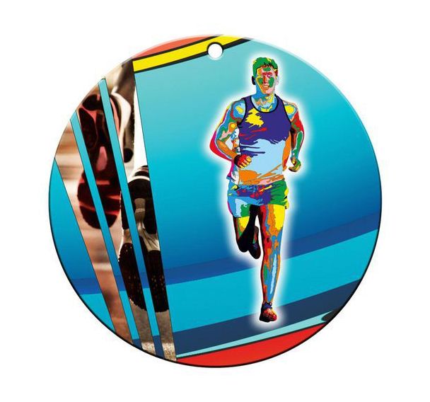 Médaille céramique - course masculine - 70mm