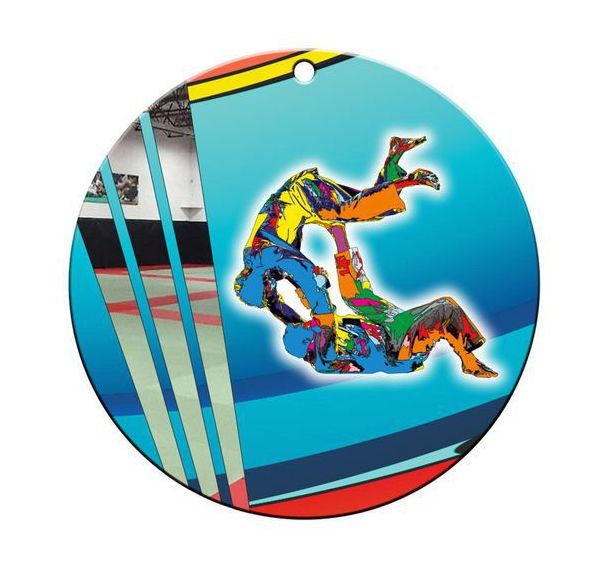 Médaille céramique - judo - 70mm
