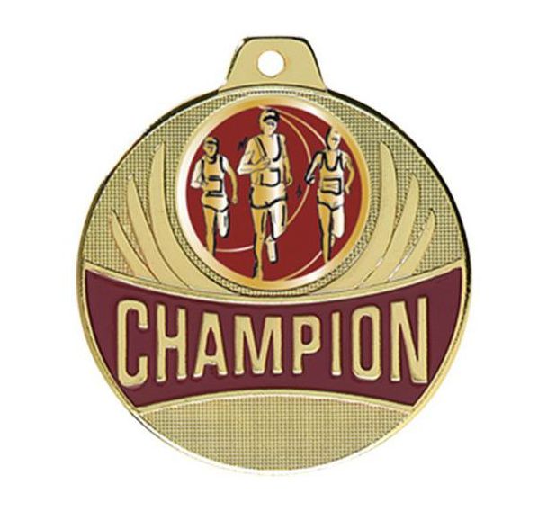 Médaille course à pied - champion - 50mm