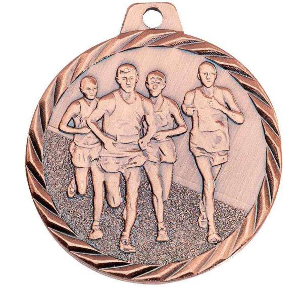 Médaille course à pied bronze - 50mm